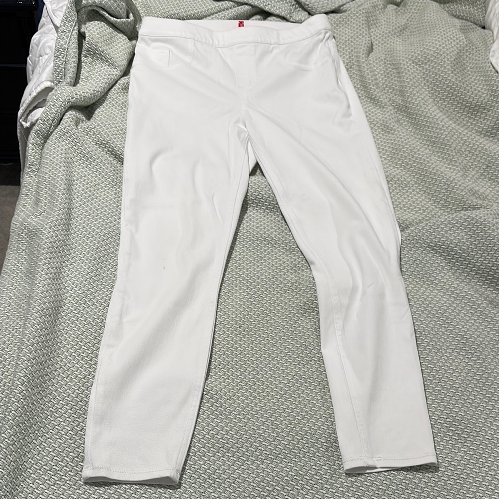 SPANX White Skinny Jean Style Pants Size Large